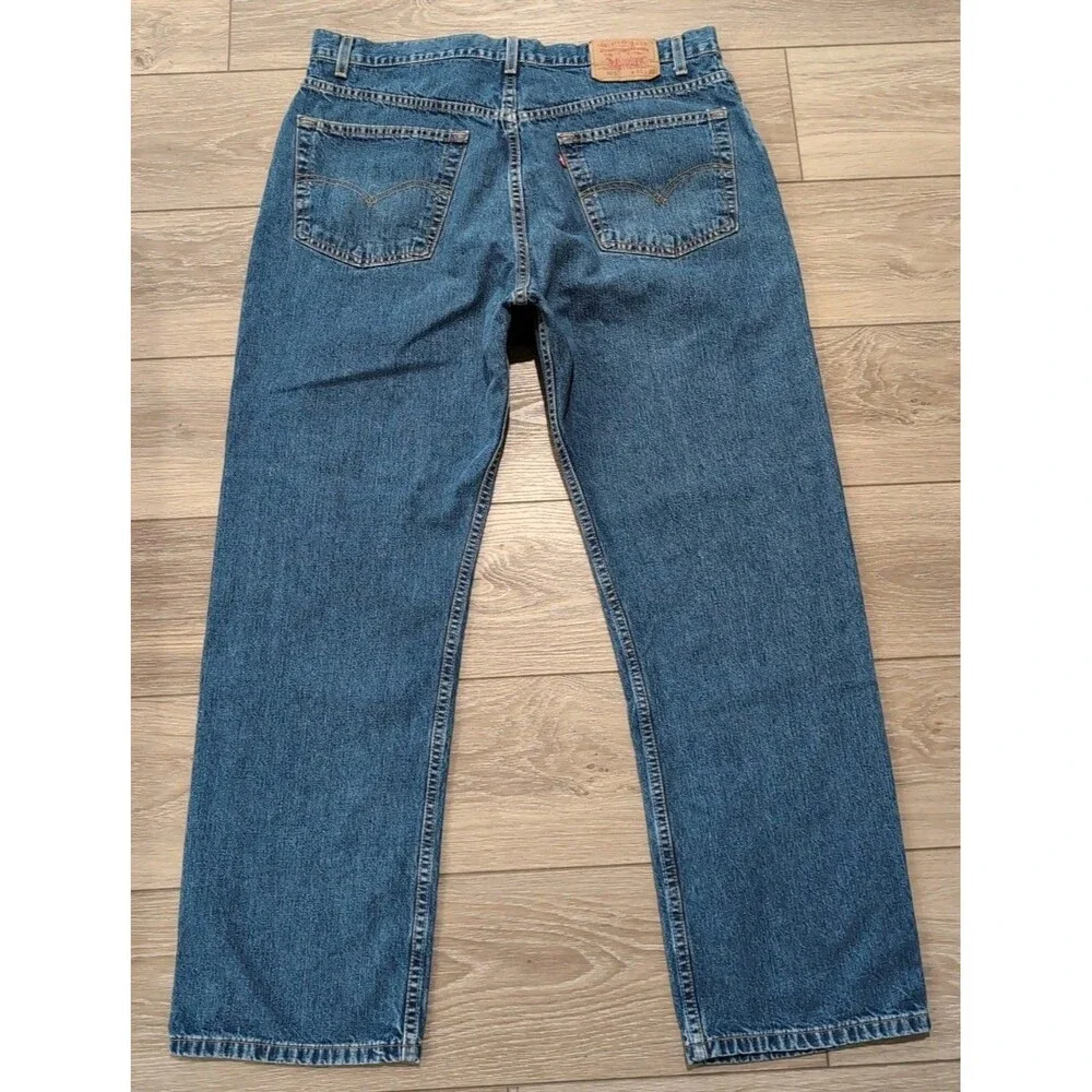 VINTAGE '03 LEVI'S 505 MEN'S BLUE JEANS Regular Straight SZ 40X30 Med Wash EUC